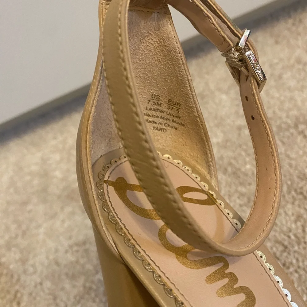 Sam Edelman Women's Yaro Tan Heels 7.5